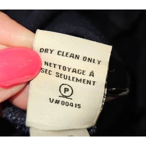 DVF Diane Von Furstenberg Career Midi Dress 6 Stretch Half Sleeve Blue Zippers - Picture 16 of 16